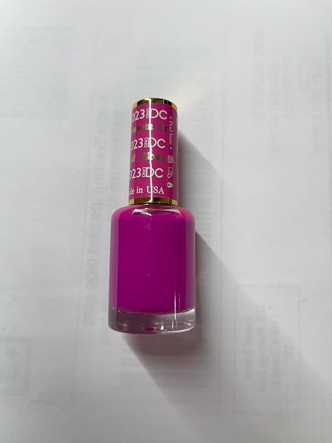 DND DC Gel Polish Set, Purple Collection, UV/LED Gel Polish and Air Dry Nail Lacquer, Matching Chip-Free Polish Duo, 023 Blossom Orchid, 0.5 Fl Oz