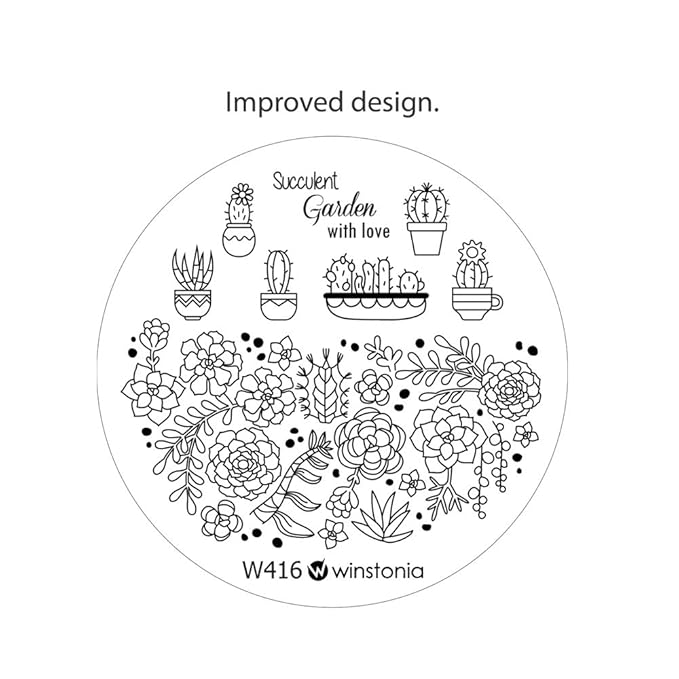Winstonia Nail Art Stamping Plate 20 pcs Bundle Set Manicure Decoration Templates - Water-marbling, Floral, Galaxy, Fantasy, Lace, Pandas and more