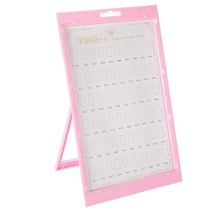 Nail Gel Polish Display Board, Nail Art Tips Chart Practice Design Rack Polish Palette Stand Showing DIY at Home()