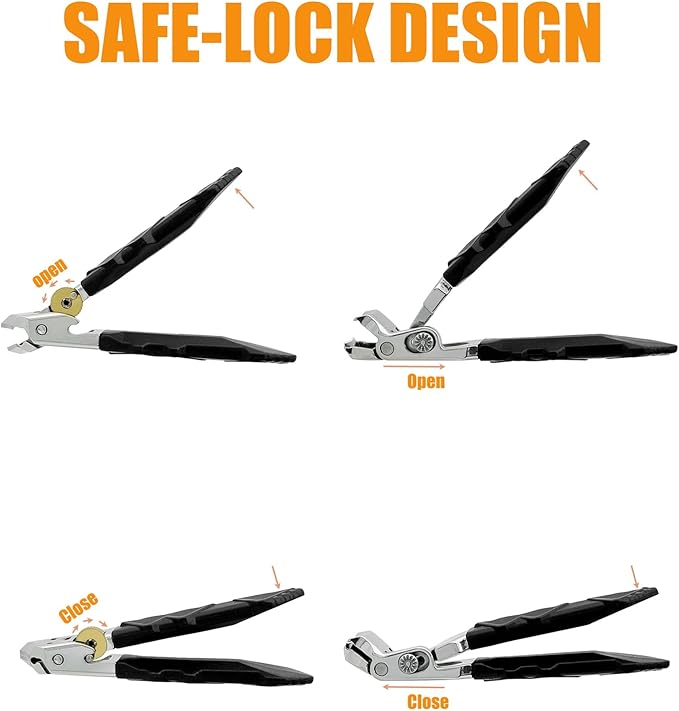 Heavy Duty Angled Head,Wide Jaw Clippers for Seniors,Ingrown Toenail,Thick Nail.Long Handle, Extra-Large Slanted Nail Cutter.Men,Women,Elderly.Stocking Stuffers.6Pcs
