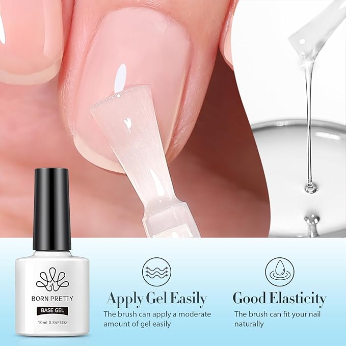 Born Pretty Nail Dehydrator and Nail-Primer, Nail Prep Dehydrator Acid Free Nail-Primer, Cuticle Oil for Nails, Base and Top Gel Coat Nail Supplies Functional Nail Set 5PCS