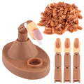 Acrylic Nail Practice Finger Kit, BORNBYME Acrylic Nail Training with 1 Base Stand, 3 Adjustable Fake Fingers, 100 Brown Nail Tips, Movable Training Nail Practice for Nail Beginner…