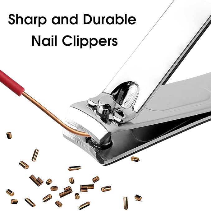 Blue Nail Clipper Kit with Set Nail Clipper Sets Manicure Set for Men Women Small Gifts for Dad Husband Colleagues Funny Christmas Stocking Stuffers