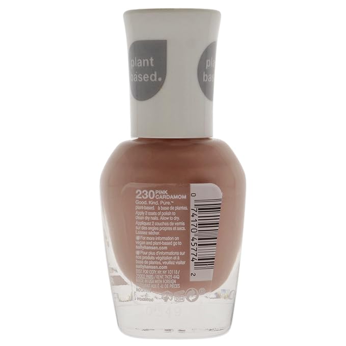 Sally Hansen Good Kind Pure Vegan - Pink Cardamom Nail Polish Women 0.33 oz (Pack of 2)