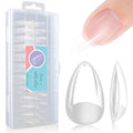 gelike ec Nail Tips Gel for Home: Short Almond 240pcs 12 Sizes False Nails for Beginners Women Girls