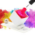 Spill-Proof Nail Polish Holder-Paint With Ultimate Confidence In The Car Or At Home-Stick Every Time Wide Grippy Bottom-Fingernail Painting Stand For Women-Nail Polish Accessories-Nail Art Tool