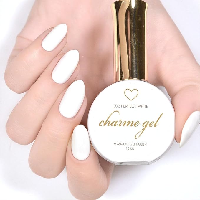 Daily Charme Charme Gel Nail Polish Black & White Duo Bundle 15ml/bottle Soak Off UV/LED Gel Nail Polish Home DIY/Nail Salon Manicure