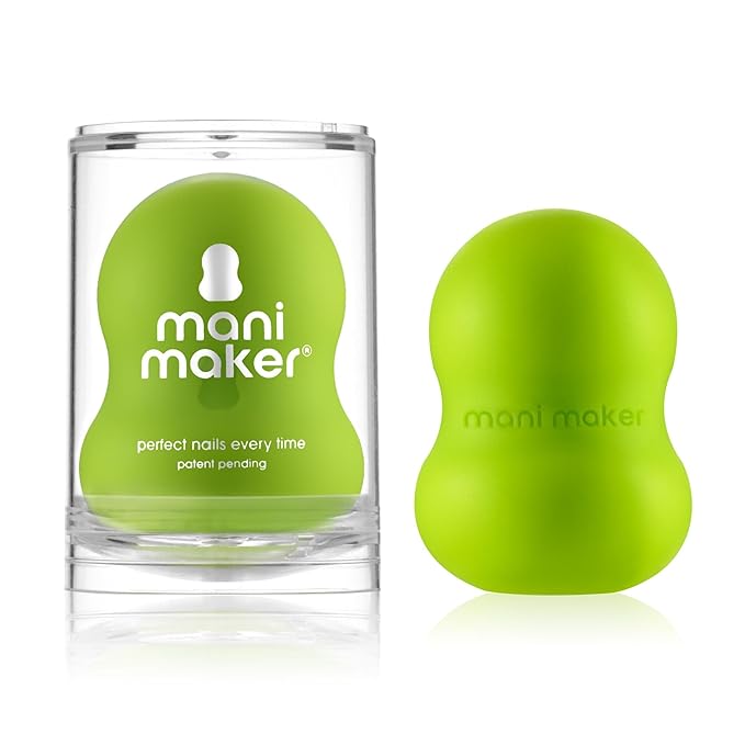 Universal Nail Polish Grip for Precision Painting Perfect for DIY Manicures, Nail Artists, and Professionals - Easy to Use, Suitable for Righties and Lefties - 4 Fun Colors (lime)