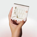 Press On Nails - Salon U-ltimate™ | Sheer Milk, Short Coffin Nails, Reusable | 16 sizes - 32 Nails Kit with Glue and Sticky Tabs