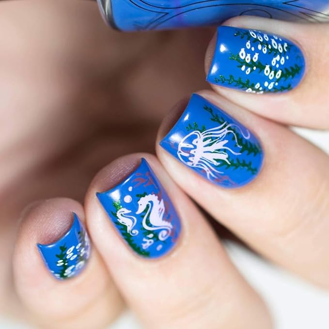 Whats Up Nails - A019 Beach Mode Stamping Plate for Nail Art Design