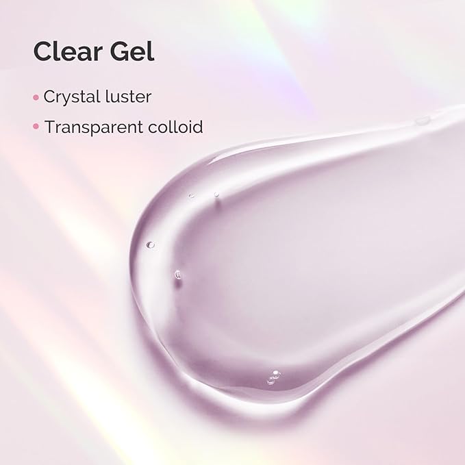 MelodySusie Handheld UV Light for Gel Nails & Gel Nail Glue for Rhinestones & 3D Design - Strong Adhesive (2 * 0.42 Fl Oz)