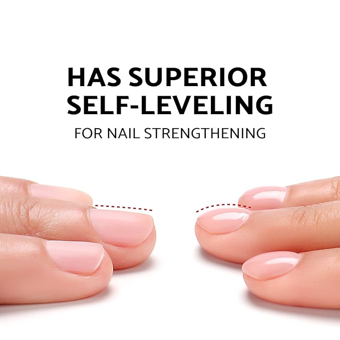 AIMEILI Hema Free Rubber Base Gel For Nails, Soak Off U V LED Clear Sheer Gel Nail Polish, 4 in 1 Nail Strengthen/Enhance/Base Coat/Color - (450) 10ml