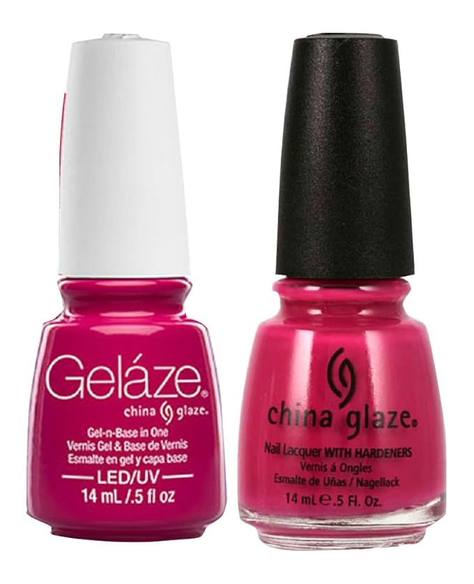 China Glaze Gelaze Tips and Toes Nail Polish, Make an Entrance, 2 Count