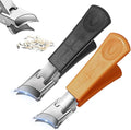 Wide Jaw Opening Anti-Splash Slanted Nail Clipper, Toenail Clippers for Thick Toenails, Ingrown Nail Clippers, Wide Jaw Slanted Toe Nail Clippers for Seniors Men Women (2 PCS)