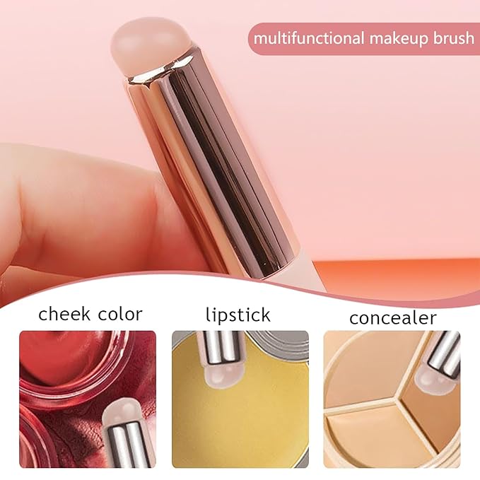 4Pcs Ombre Nail Brush For Nail Art Design Brushes Tools Reusable Nail Sponges Brushes Silicone Nail Ombre Brush Make Up Brush Uv Gel Silicone Brushes Pens For Nails Lip Eyeshadow Brushes