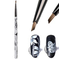 Triangular Pyramid Nail Brush, Quick Nail Painting Designs Tools for Flower, Petal & Butterfly - Acrylic & Gel Polish 3d Nail Art Brushes Pen for DIY & Salon Nail Supplies - 1pc