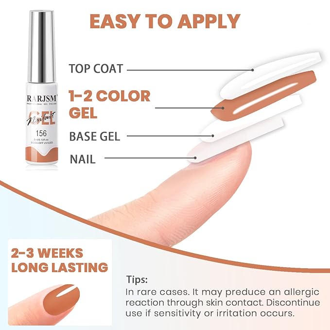 RARJSM Gel Liner Nail Art 24 Pieces 5ml Gel Art Liners for Nails Pink Red Green Yellow Silver Gold Glitter Summer Fall Nude Colors Painting Striping Gelpolish Thin Brush UV Soak off Curing Needed