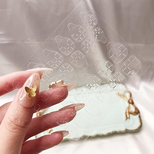 480 Pcs 20 Sheets Nail Glue Stickers Double Side for Press on Nails Stickers,Waterproof Breathable False Nail Tips Jelly Adhesive Nail Tabs Glue