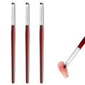 3 Pcs Ombre Nail Brush Nail Art Brush Wooden Ombre Nails Art Gradient Painting Brushes Gradual Color Blooming Nails Drawing Pen Manicure Gel Polish Brushes