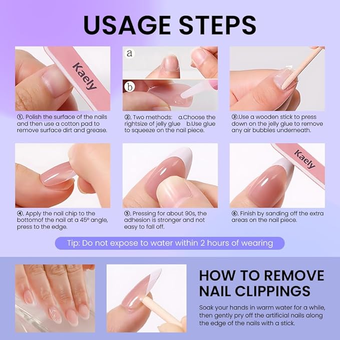 evpct Nude Pink Press on Nails Short Almond with Green Nails, Sexy Brown French Tip Stick on Nail for Women, Reusable Full Cover Soft Press on Fake Nail with 3D Gold Line Design Perfectly Fit