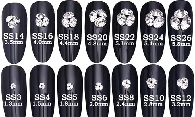 1440pcs Rhinestones Round Point Back Crystal Gem Glass Diamante Rhinestones Nail Art Decoration Jewelry Finding Beads Craft Gems (Dark Green, 4mm)