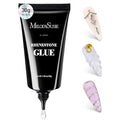 MelodySusie Rhinestone Glue Super Strong Gel Nail Glue for 3D Sculpting Nail Art Design Chrome Powder Decals Decor Need UV/LED Cured 30g