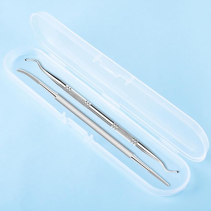 2PCS Ingrown Toenail File and Lifters, Upgraded Professional Surgical Safe Ingrown Toenail Removal Kit Ingrown Toenail Tool