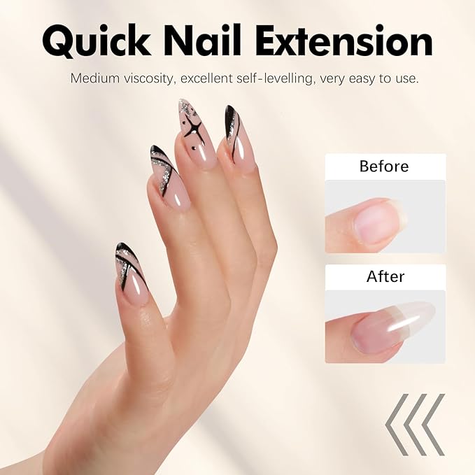 FZANEST Builder Gel Hema-free, Soak-Off Sculpting Gel For Quick Nail Extension Repair And Strengthening Long-Lasting Builder Base With Brush-On Salon-Quality Nails At Home
