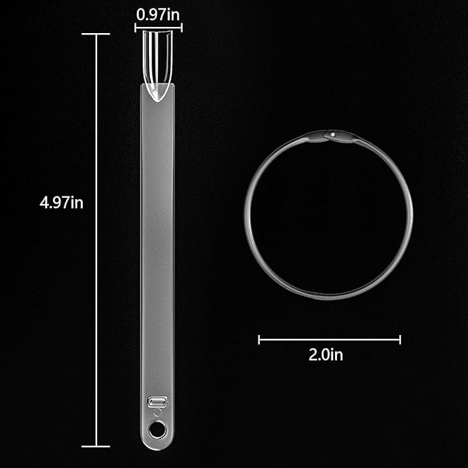 Nail Color Swatches Sticks with Ring, 50Pcs Clear Fan Shape Nail Art Polish Display Tips with Number Stickers False Nail Sample Sticks, Transparent nail Practice-Tips for Manicure