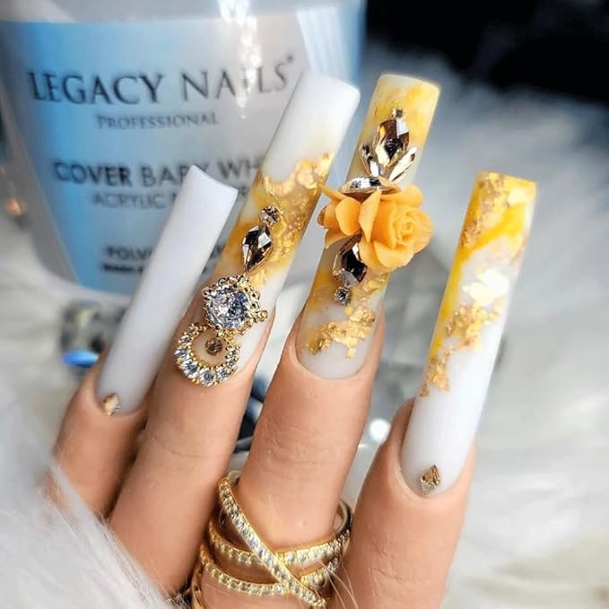 Legacy Nails Professional Gel Glue Crystals & Dusty Shimmer 0.5oz - Adhesive Gel for Crystals, Rhinestones & Nail Art Gems, Quick-Drying, Long-Lasting, Soak-Off, Easy to Use UV LED