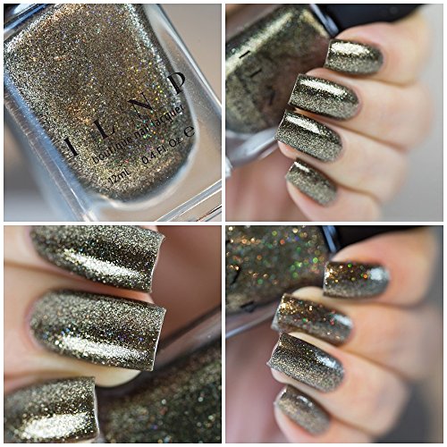 ILNP Caesar - Deep Olive Holographic Metallic Nail Polish
