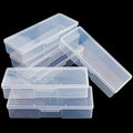 Clear Manicure Tool Box, Personal Nail Box Storage Case for Organizing, Plastic Nail Tool Box for Manicure Pedicure Kit (6pcs)