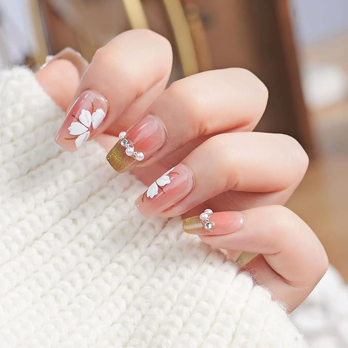 SILPECWEE Acrylic Nail Brush, Nail Art Brushes Daisy Pen - Versatile Nail Drawing Pen for Petals, Leaves, Flowers Nails Art Designs Tool for DIY Salon