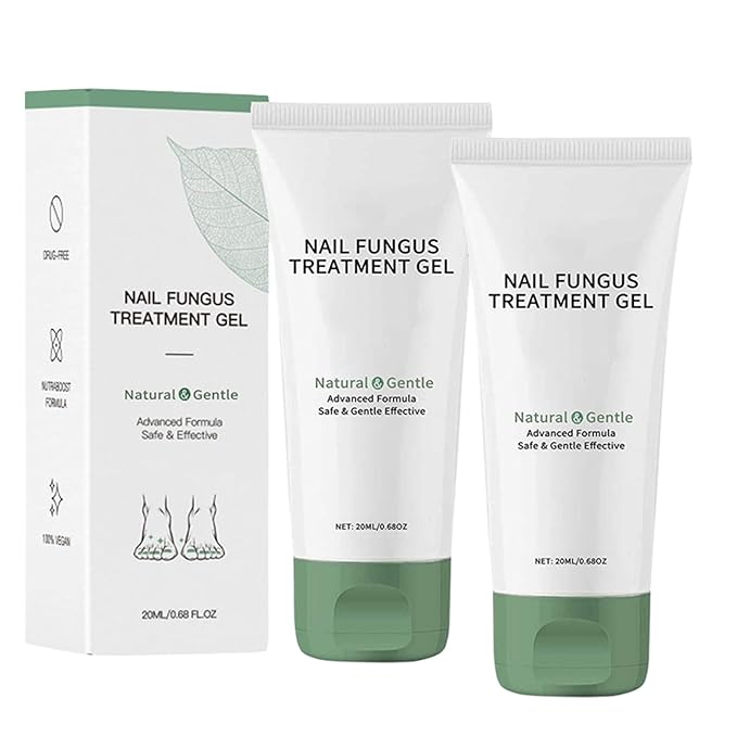 Nail Fungus Treatment Gel, Natural Nail Repair Care Gel, Nail Oil for Growth & Strength, Nail Growth Serum, Strengthening Cuticle Serum - 2pcs