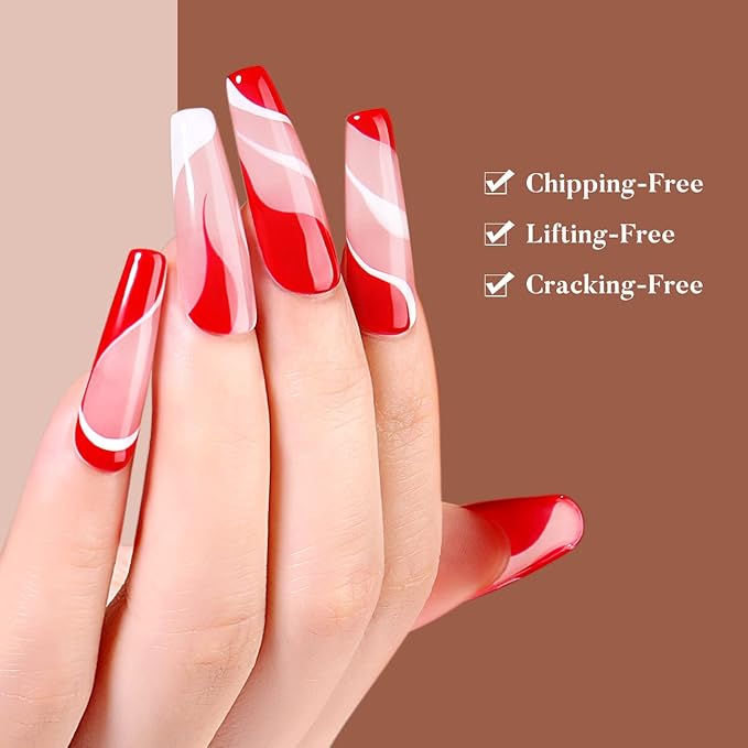 AIMEILI Hema Free Winter Gel Nail Polish Red Glitter Emerald Green Black Golden Cruelty Free Vegan Nail Polish Gel Gifts for Women, Set of 12pcs - Kit Set 5