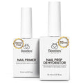 Beetles 15ml Nail Dehydrator and Primer - Acid Free & Hema-Free Natural Prep Dehydrate and Bond Primer for Acrylic Fast Dry Nail Supplies Professional Salons Set