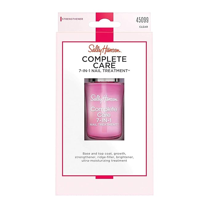 Sally Hansen Nail Treatment Complete Care 7-in-1 Nail Treatment™ | Strengthener, Base & Top Coat | Moisturizes, Restores & Protects with All-in-One Formula