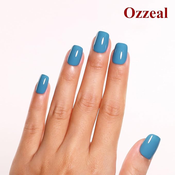 Gel Polish, 0.5 Fl Oz Sky Blue Gel Nail Polish Spring Summer Soak Off LED UV Gel Nail Polish Art Starter Manicure Salon DIY Nail Gel Polish