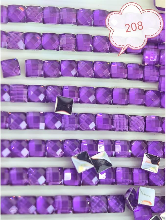 130000PCS Crystal Beads for Diamond Painting, Diamond Painting Accessories, 65 Colors Square Drills Rhinestones for Crafts, Bead Art or Nails Art, 2.5MM