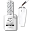 Born Pretty Gel Nail Polish No Wipe Base Gel Coat,15ml for Gel Nail Polish Soak Off LED Nail Lamp Gel Base Gel Upgraded Formula Long-Lasting DIY Home and Nail Salon