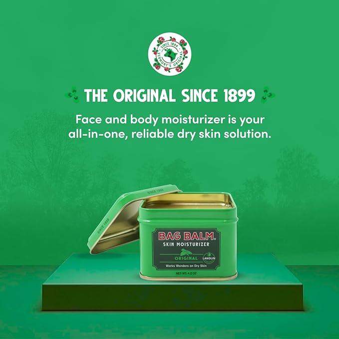 Bag Balm Vermont's Original for Dry Chapped Skin Conditions - Hand & Body (4 Ounce (Pack of 3))