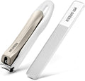 MR.GREEN Nail Clippers Anti Splash Fingernail Cutter Stainless Steel Manicure Tools Nail Scissors Detachable Design Nail Trimmer (M+Nano Glass File)