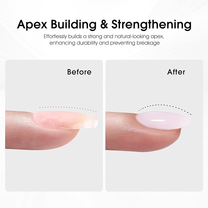 CANNI Builder Nail Gel, Baby Pink Builder for Nails Strengthener Gel Thickening Extension for Beginners DIY Home Salon Manicure
