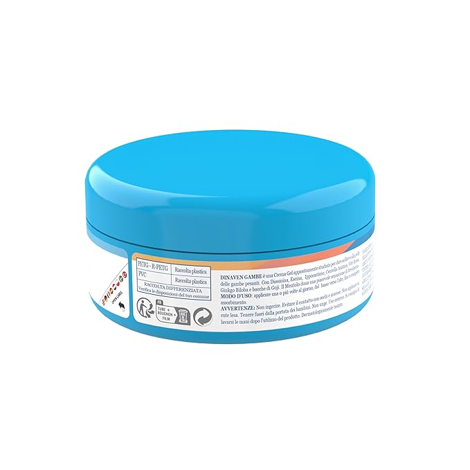 DULÀC FARMACEUTICI 1982 Dulac Dinaven Legs Cooling Cosmetic Gel With Natural Botanical Elements Lightweight Daily Leg Care Fast Absorbing Body Formula 3.38 Fl Oz
