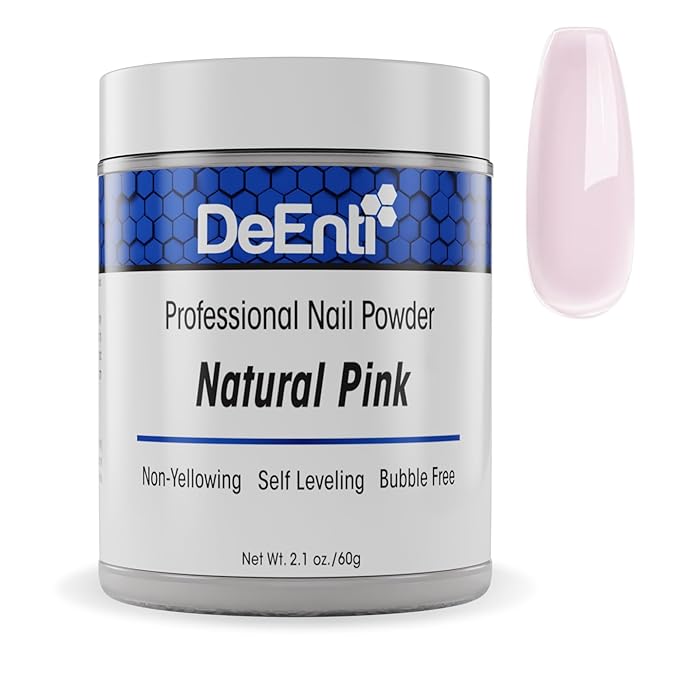 Acrylic Nail Powder - 2oz Natural Pink|Professional Grade, Bubble-Free Acrylic Powder for Nails | Long-Lasting, Chip-Resistant Nail Acrylic Powder for Carving, Extensions & Fake Nails