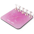 TADOPRO Nail Art Stand for Press Ons Fake Nail Tip Holder for Painting Nails Acrylic Nail Display Practice Kit with Magnetic Metal Base Nail Art Supplies Home DIY & Salon Use（pink02）