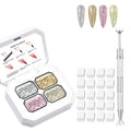 AIJIMEI Ombre Gel, Gradient Painting Gel, Ombre Gel Nail Polish, Including 100 Nail Sponges And Grabbing Pen Suitable For Salons And Family DIY (B1)