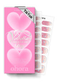 ohora Semi Cured Gel Nail Strips (N Cupid Glitz) - Salon-Quality Valentines Nails, Works with Any Lamps, Long Lasting, Easy to Apply & Remove, Chip Resistant