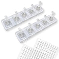 Nail Stand for Press On Nails Art Display Practice 2 Sets, Acrylic Stand Holder for Practice Tips with 200pcs Clear Reusable Adhesive, Beginner Nails Arts Kit Accessories DIY Tool at Home