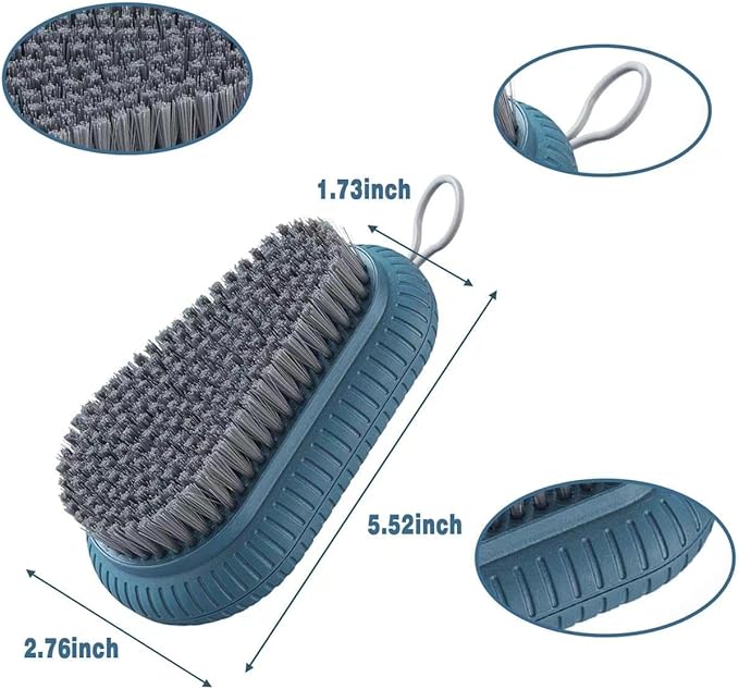 VWMYQ Heavy Duty Nail Brush Fingernail Scrub Brush, Durable Stiff Bristles Nail Scrub Brush, Hand and Nail Cleaning Brush for Men & Mechanics (Hand Wash Brush - Blue)